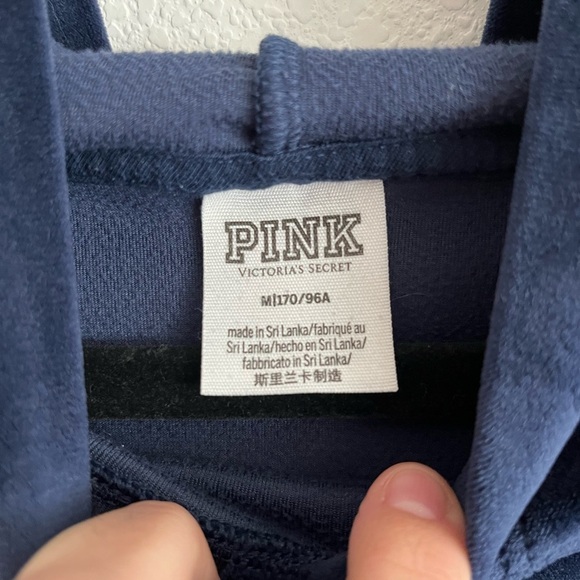 Victoria’s Secret Pink Velour Hoodie - Picture 2 of 3